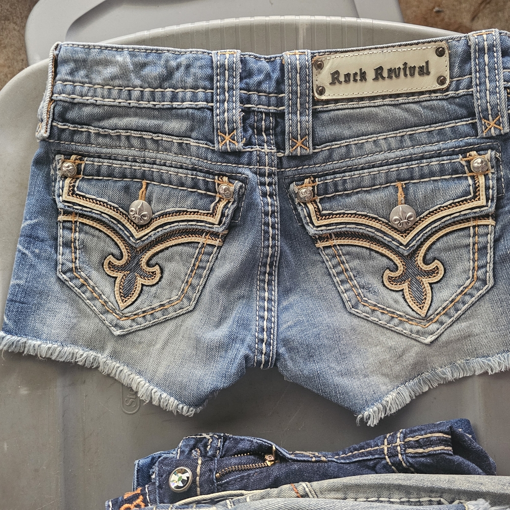 Rock Revival Blue Jean Shorts